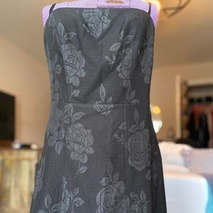 Straight Neckline Flower Dress, Urban Outfitters